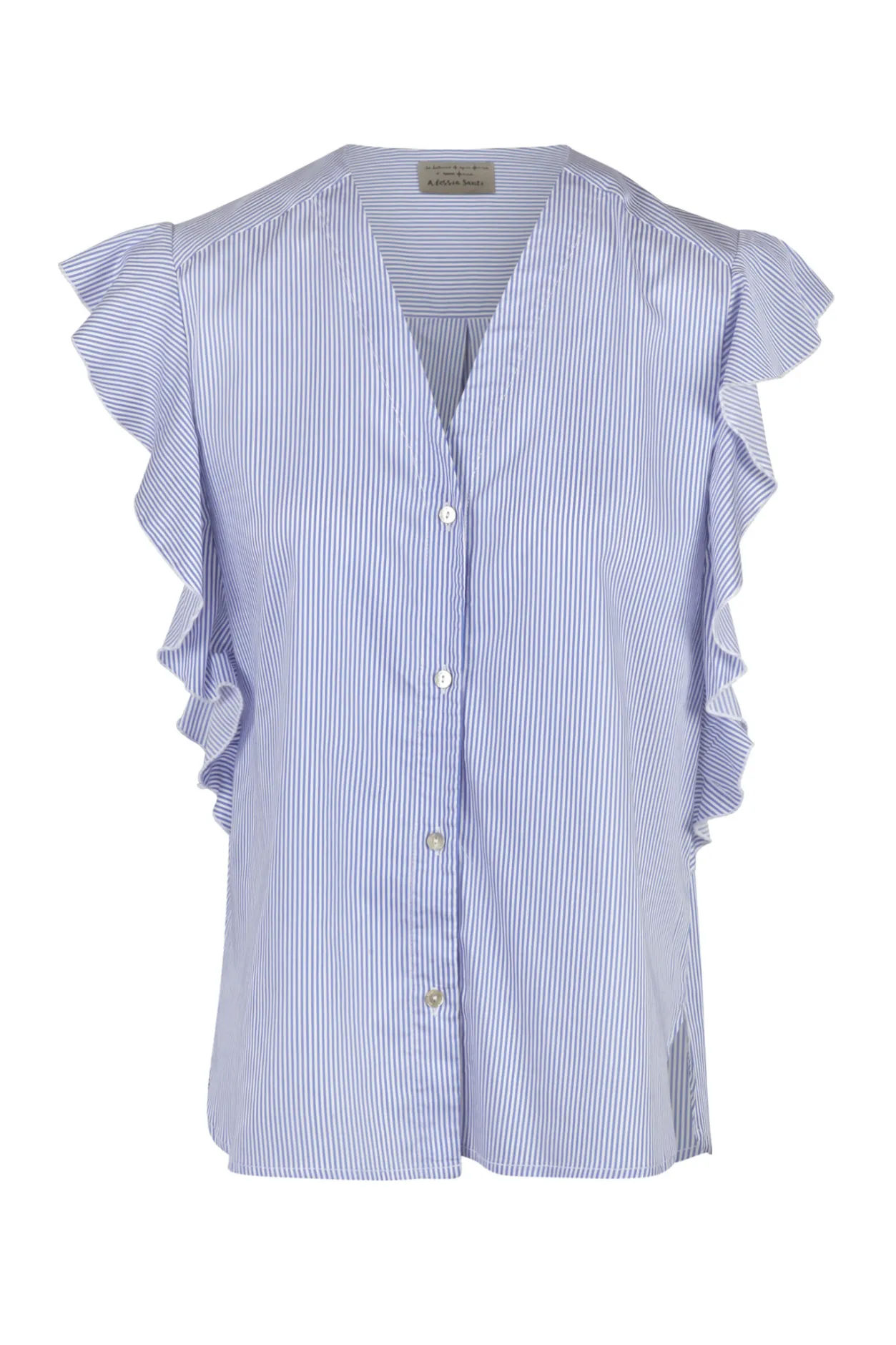 - Camicia - 450171 - Bianco/Blu^Alessia Santi Hot