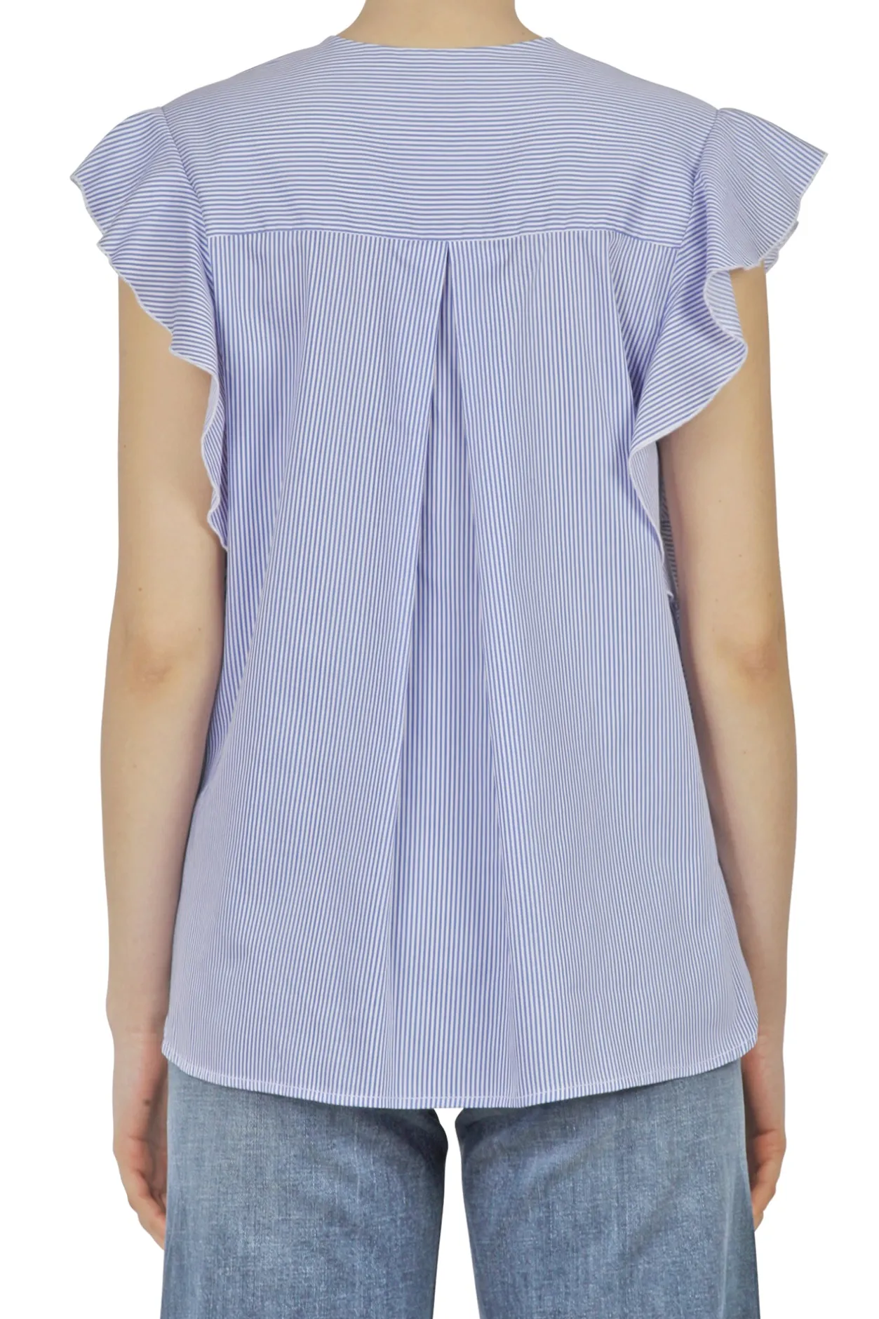 - Camicia - 450171 - Bianco/Blu^Alessia Santi Hot