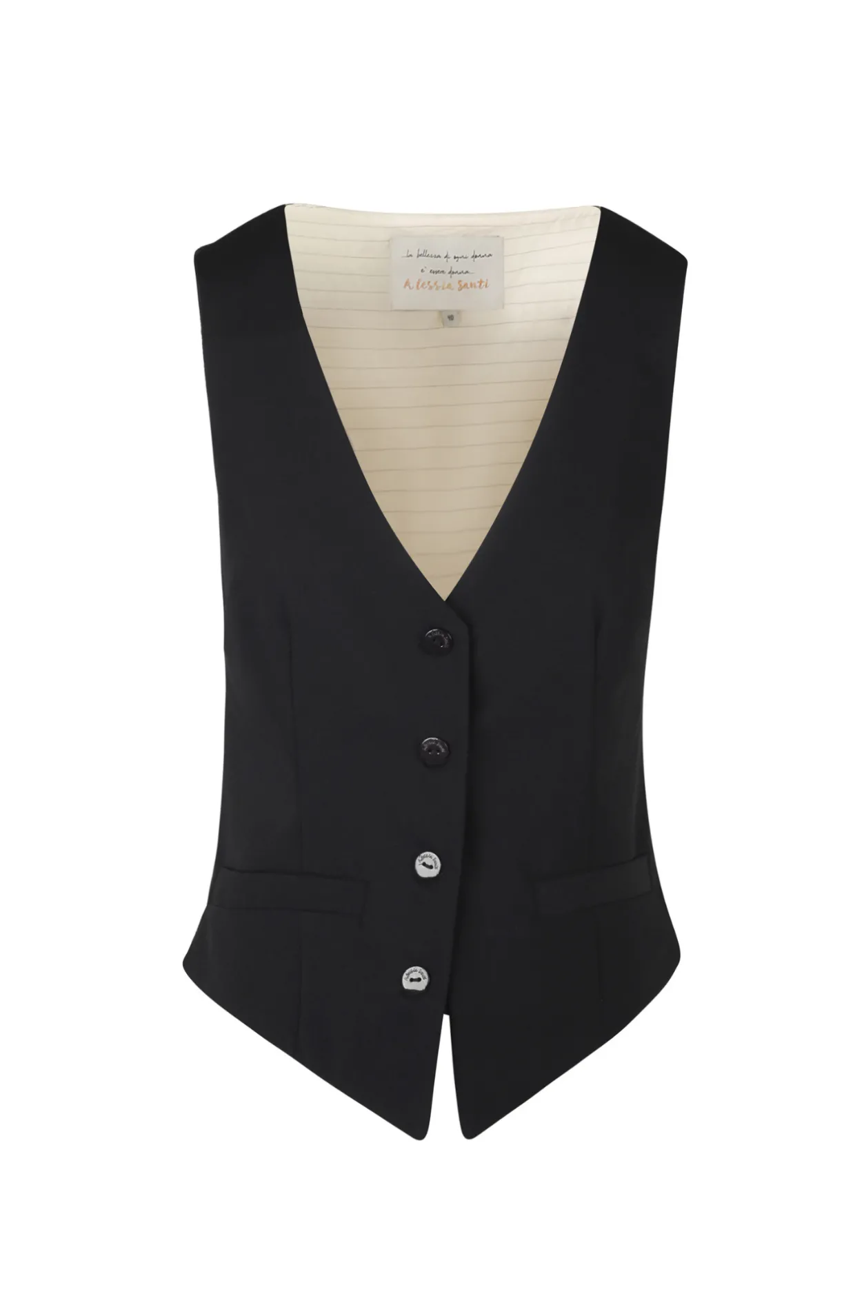 - Gilet - 450152 - Nero/Avorio^Alessia Santi Best