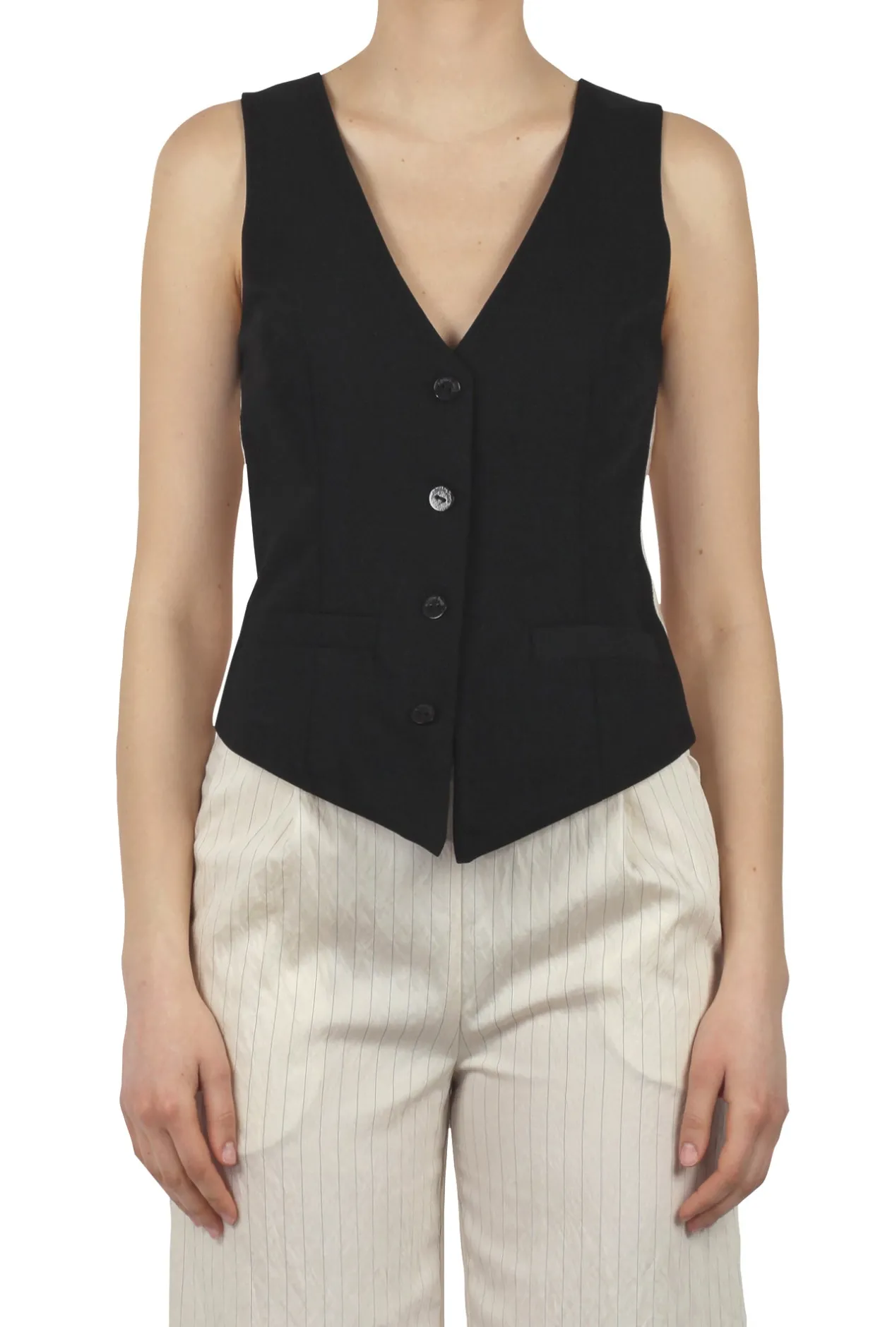 - Gilet - 450152 - Nero/Avorio^Alessia Santi Best