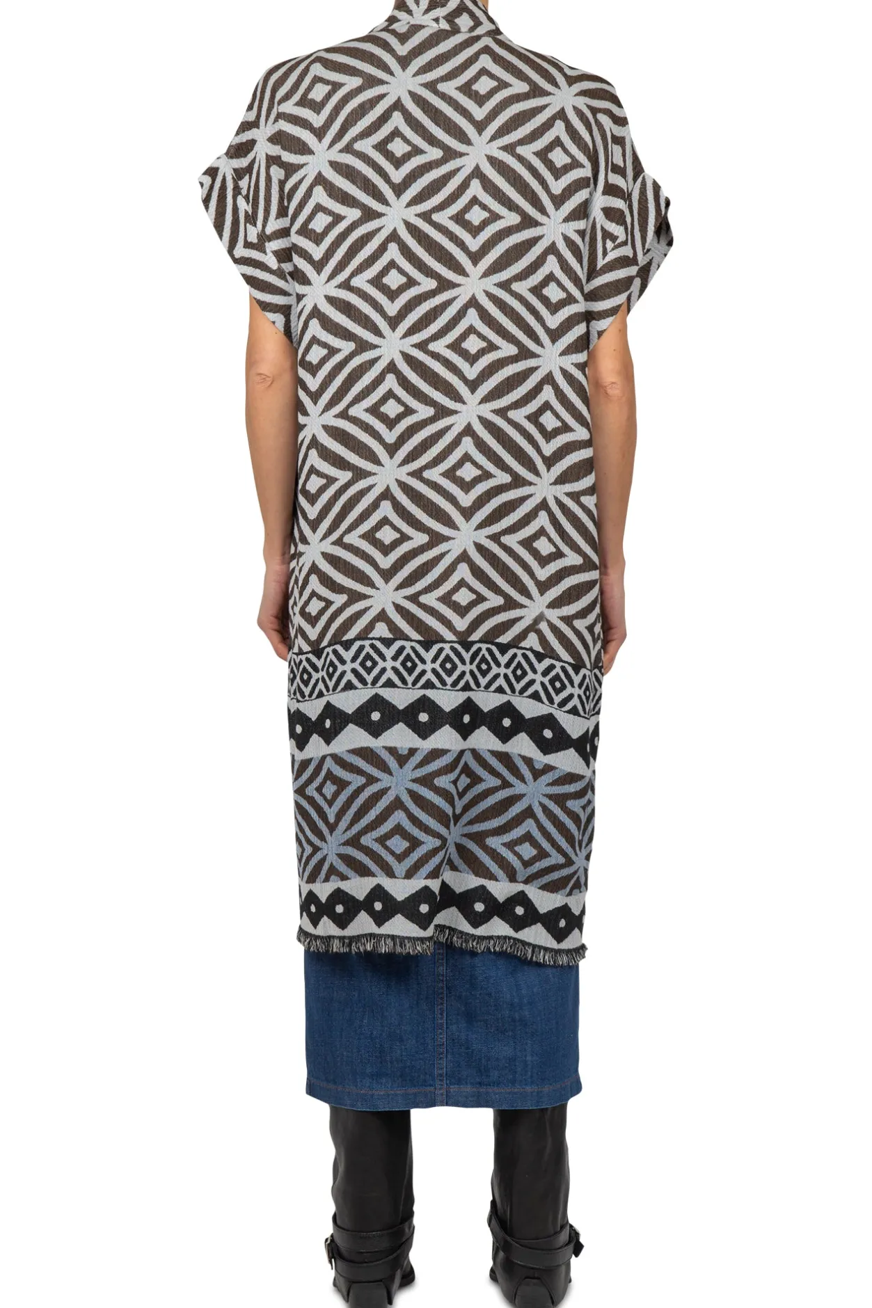 - Kimono - 450161 - Bianco/Cioccolato^Alessia Santi Outlet