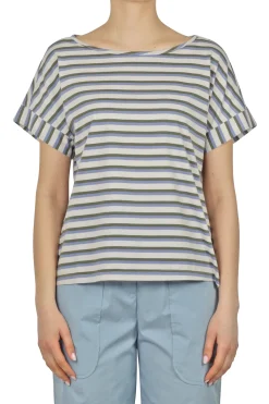 - T-shirt - 450181 - Verde/Indaco^Alessia Santi Fashion
