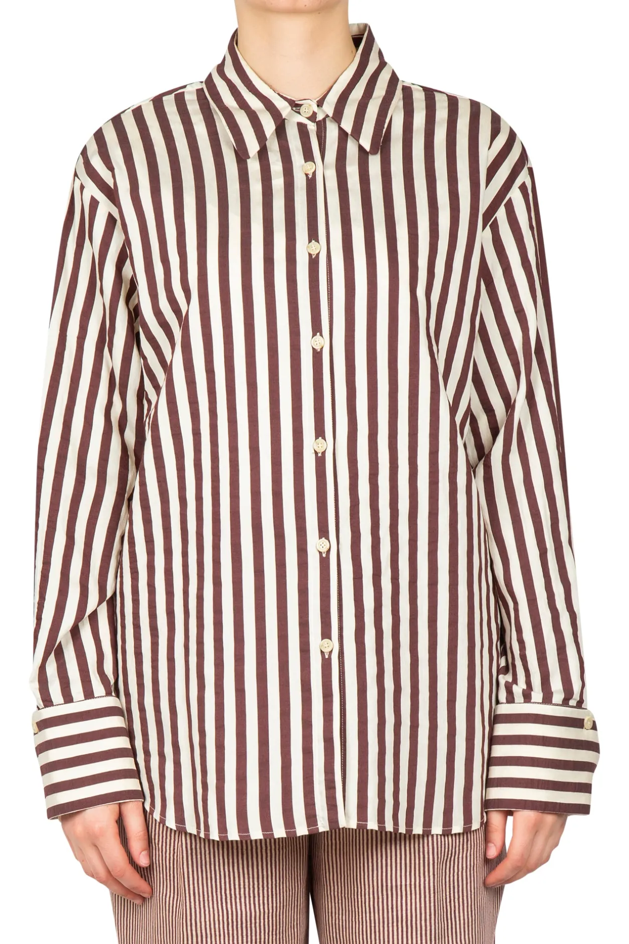 - Camicia - 451078 - Panna/Bordeaux^Alysi Sale