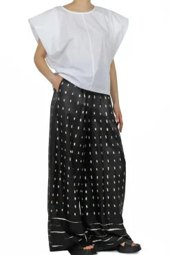- Pantalone - 451050 - Nero/Bianco^Alysi Outlet
