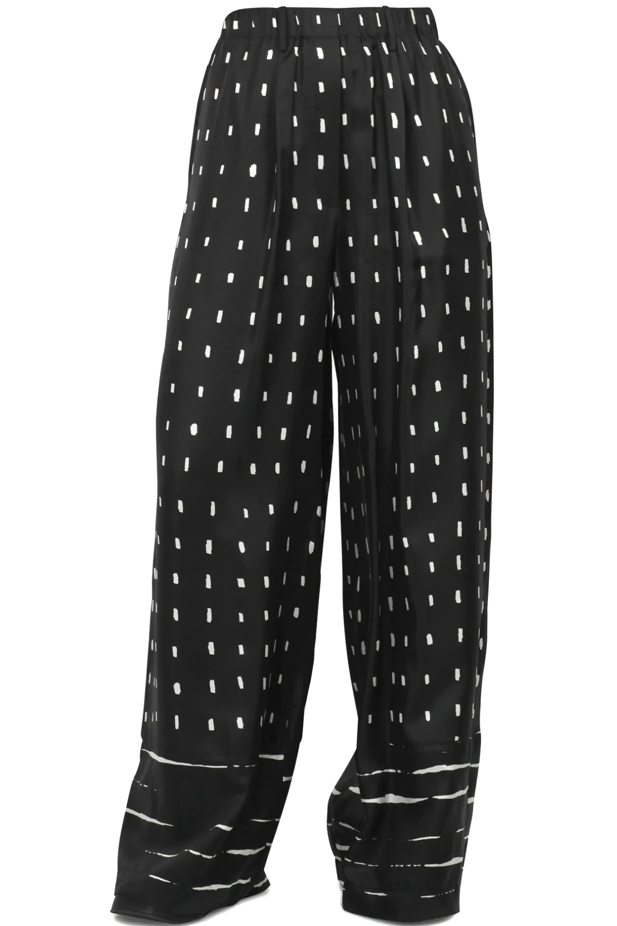 - Pantalone - 451050 - Nero/Bianco^Alysi Outlet