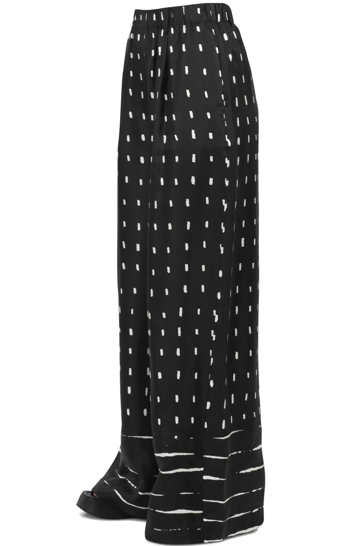 - Pantalone - 451050 - Nero/Bianco^Alysi Outlet