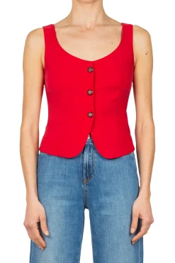 Attic & Barn - Gilet - 451120 - Rosso^Attic u0026 Barn Best