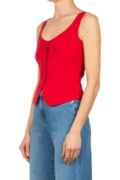 Attic & Barn - Gilet - 451120 - Rosso^Attic u0026 Barn Best