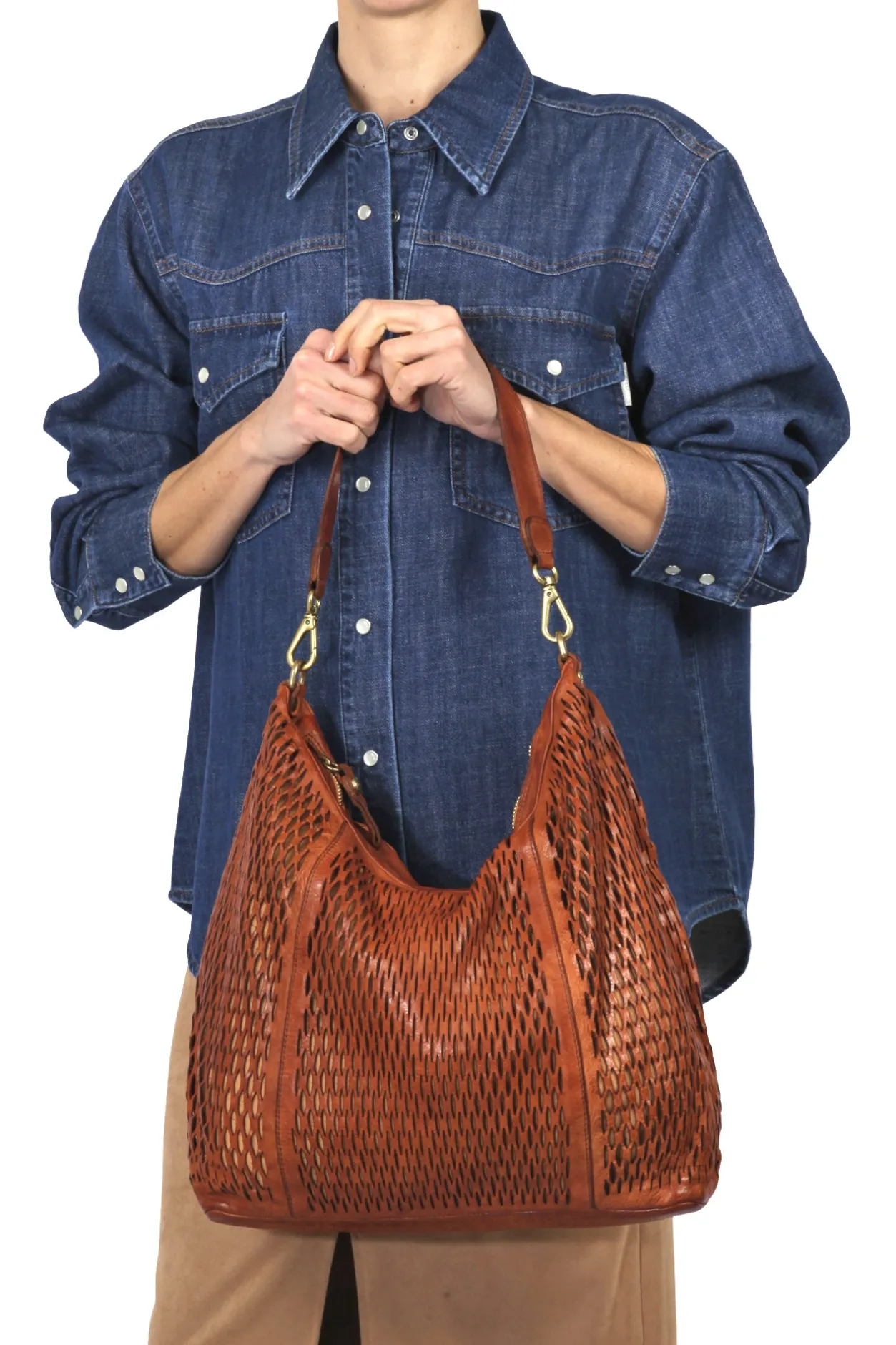 - Borsa grande - 451339 - Cognac^Campomaggi Online