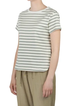 - T-shirt - 450797 - Panna/Verde^Daniele Fiesoli Collezione_01 Clearance