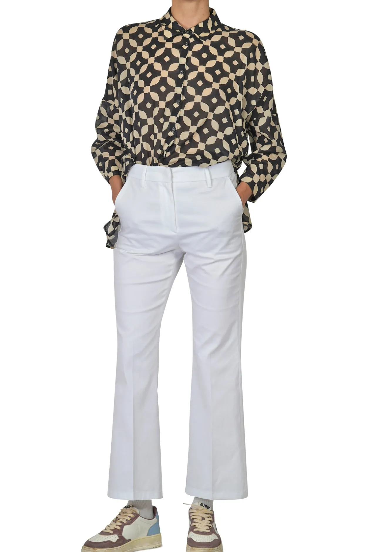 - Pantalone - 450023 - Bianco^Department 5 Clearance