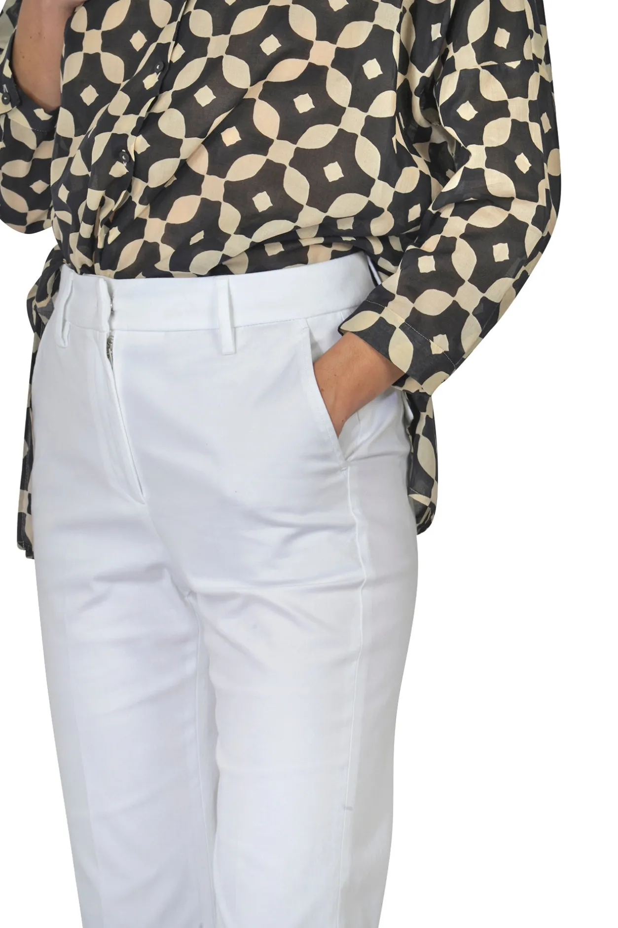 - Pantalone - 450023 - Bianco^Department 5 Clearance