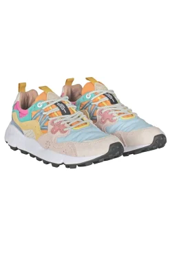 - Sneakers - 451023 - Azzurro/Arancione^Flower Mountain Online