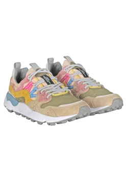 - Sneakers - 451021 - Verde/Rosa^Flower Mountain Best