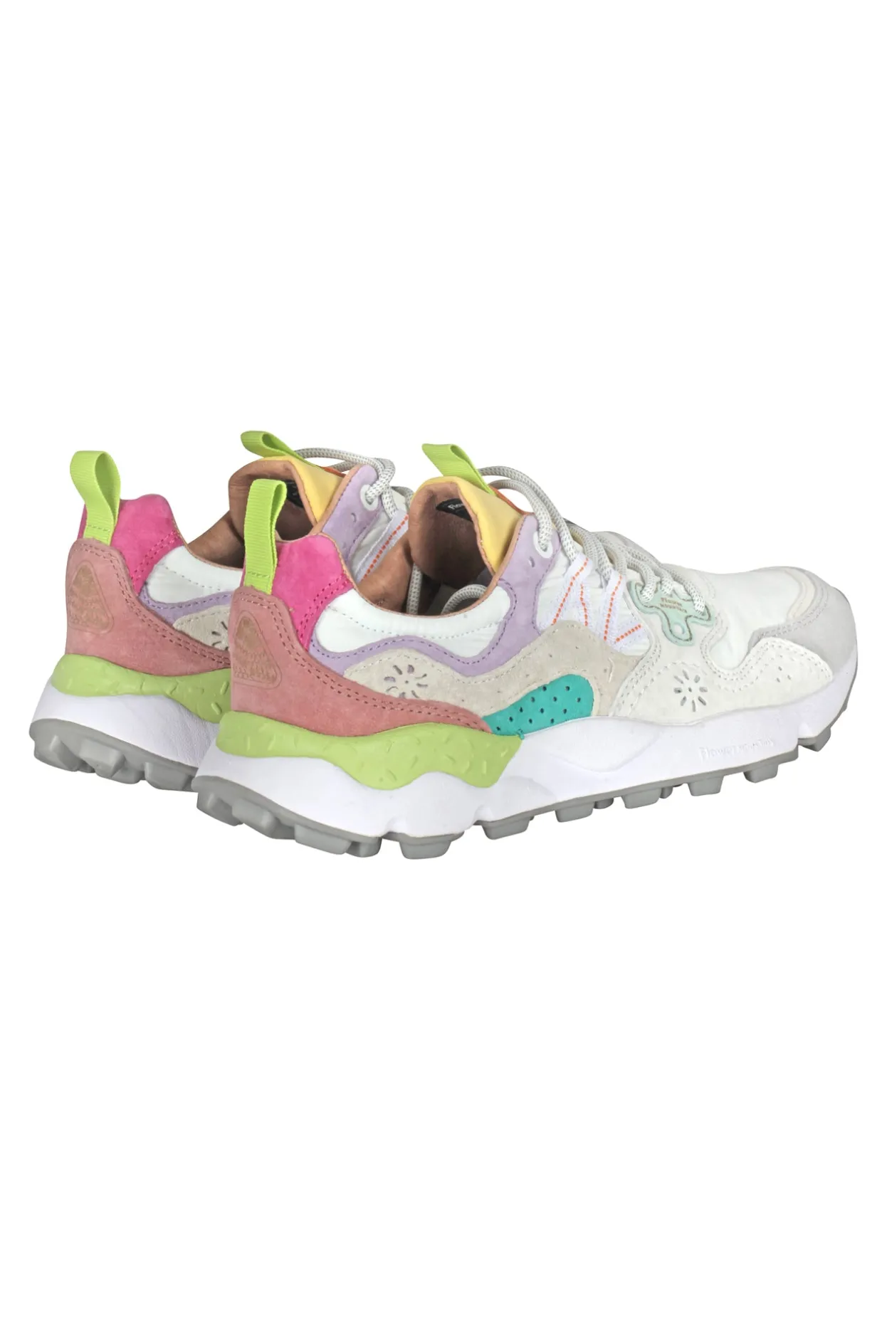 - Sneakers - 451020 - Bianco/Giallo^Flower Mountain Discount
