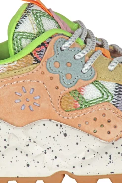 - Sneakers - 451029 - Beige/Lime^Flower Mountain Hot