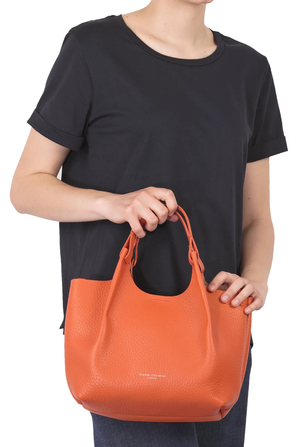 - Borsa media - 450114 - Arancione^Gianni Chiarini Hot