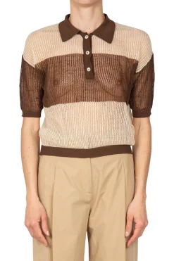 - Maglia - 451101 - Marrone/Beige^Grifoni Online