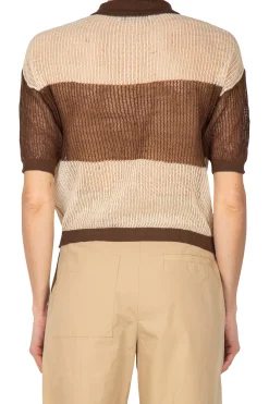 - Maglia - 451101 - Marrone/Beige^Grifoni Online
