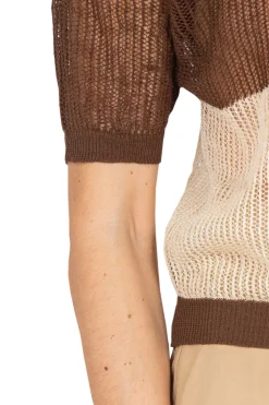 - Maglia - 451101 - Marrone/Beige^Grifoni Online