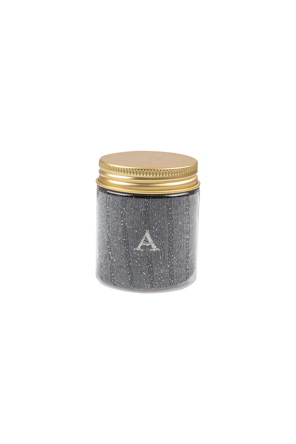 - Calza singola con lettera - 441882 - Grigio scuro^Individual Socks Outlet