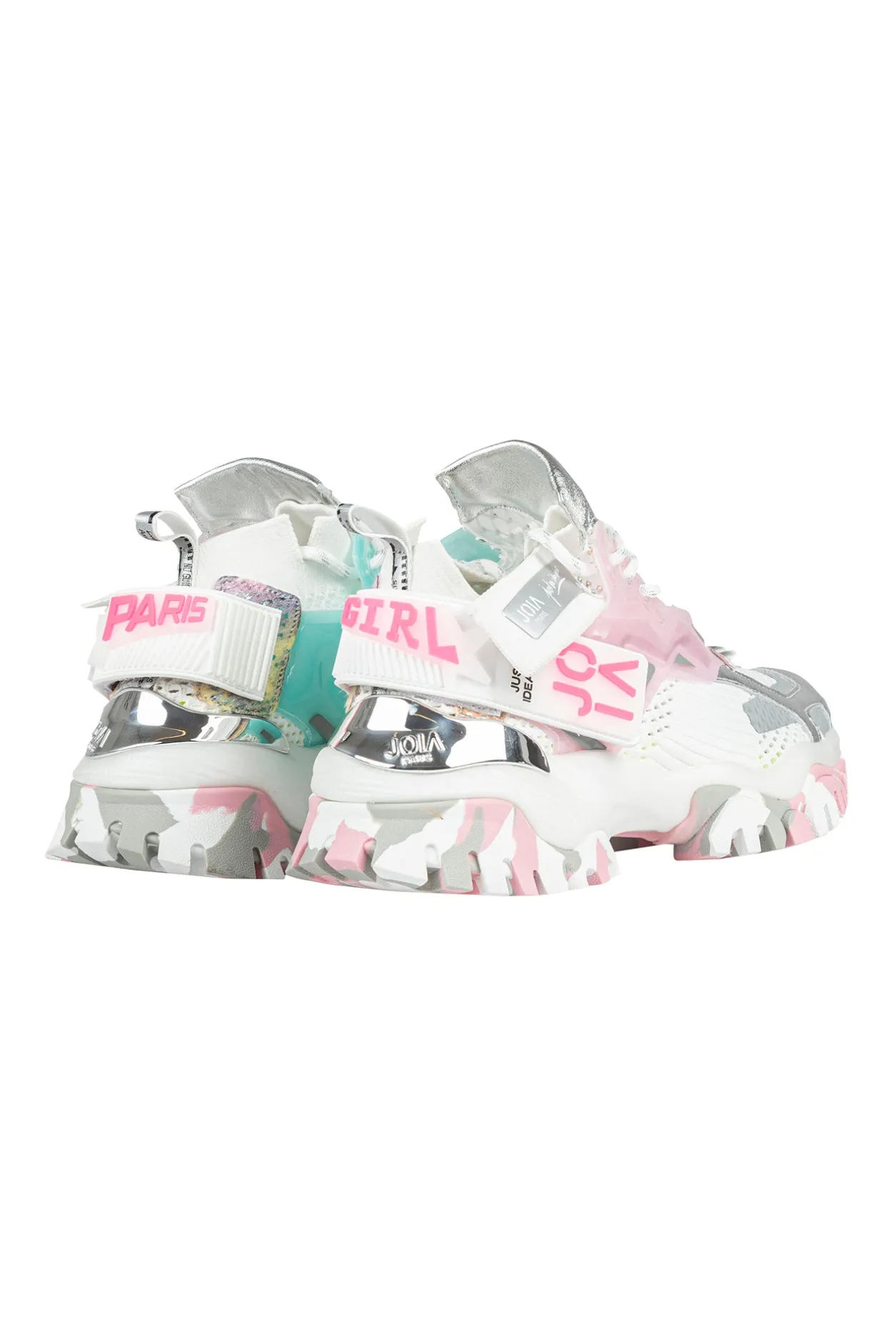 - Sneakers - 451325 - Bianco/Rosa^Joia Paris New