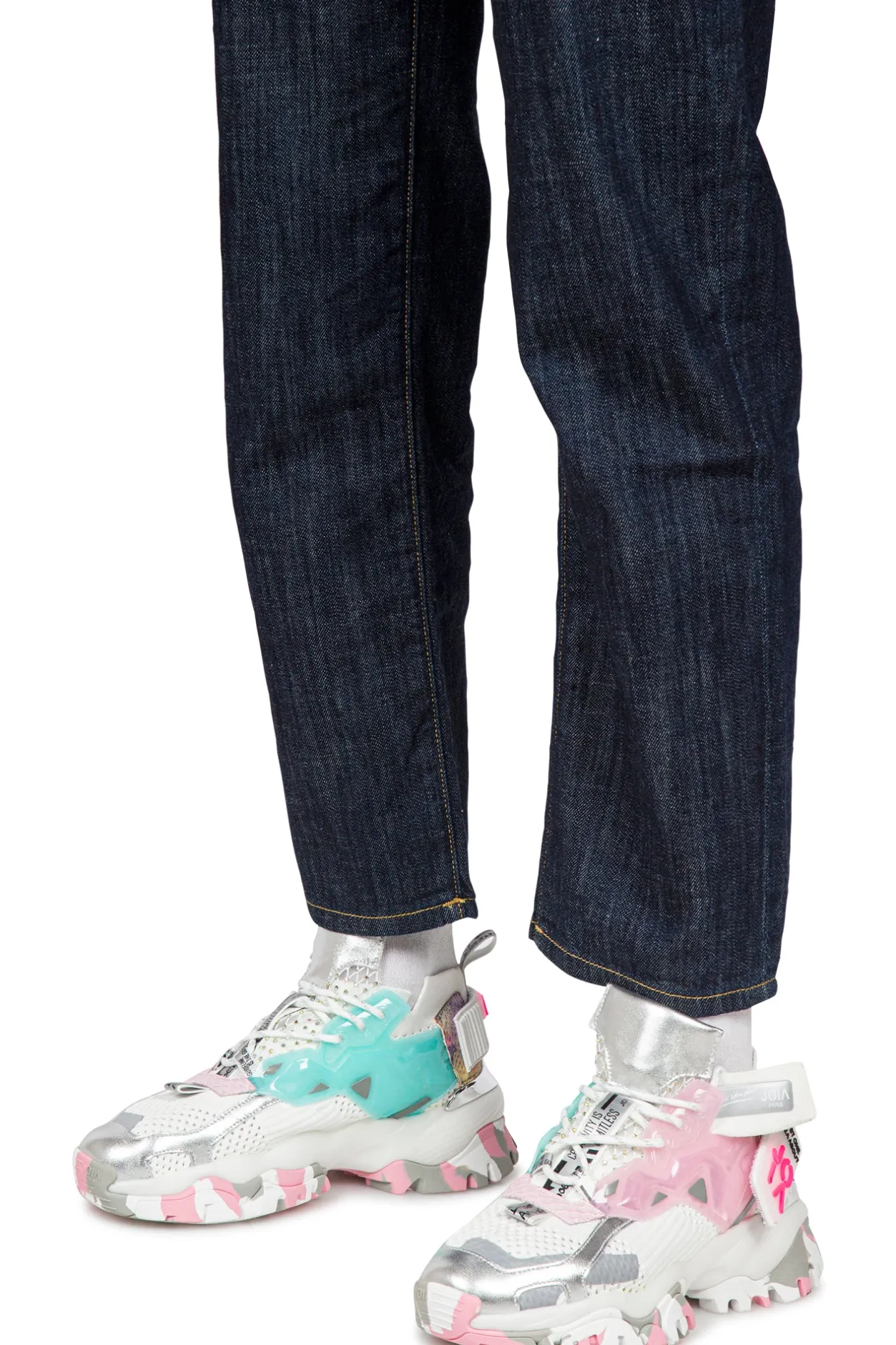 - Sneakers - 451325 - Bianco/Rosa^Joia Paris New