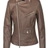 - Giubbotto di pelle - 451450 - Moro^3jolie Discount