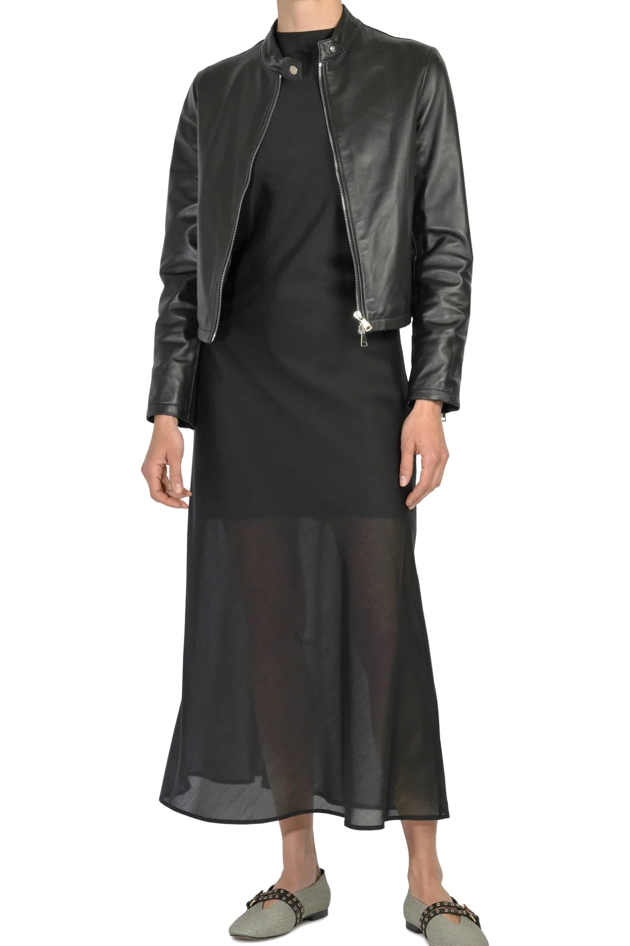 - Giubbotto di pelle - 451451 - Nero^3jolie Online