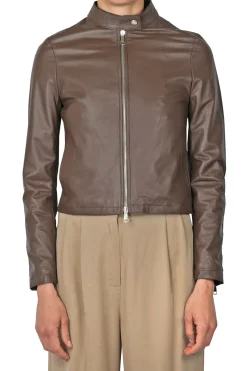 - Giubbotto di pelle - 451451 - Moro^3jolie Clearance