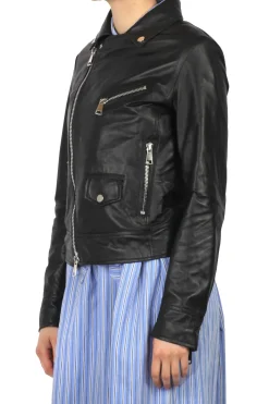 - Giubbotto in pelle - 451426 - Nero^3jolie Sale