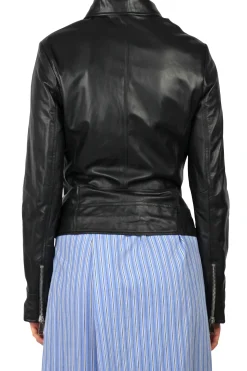- Giubbotto in pelle - 451426 - Nero^3jolie Sale