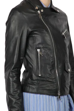 - Giubbotto in pelle - 451426 - Nero^3jolie Sale