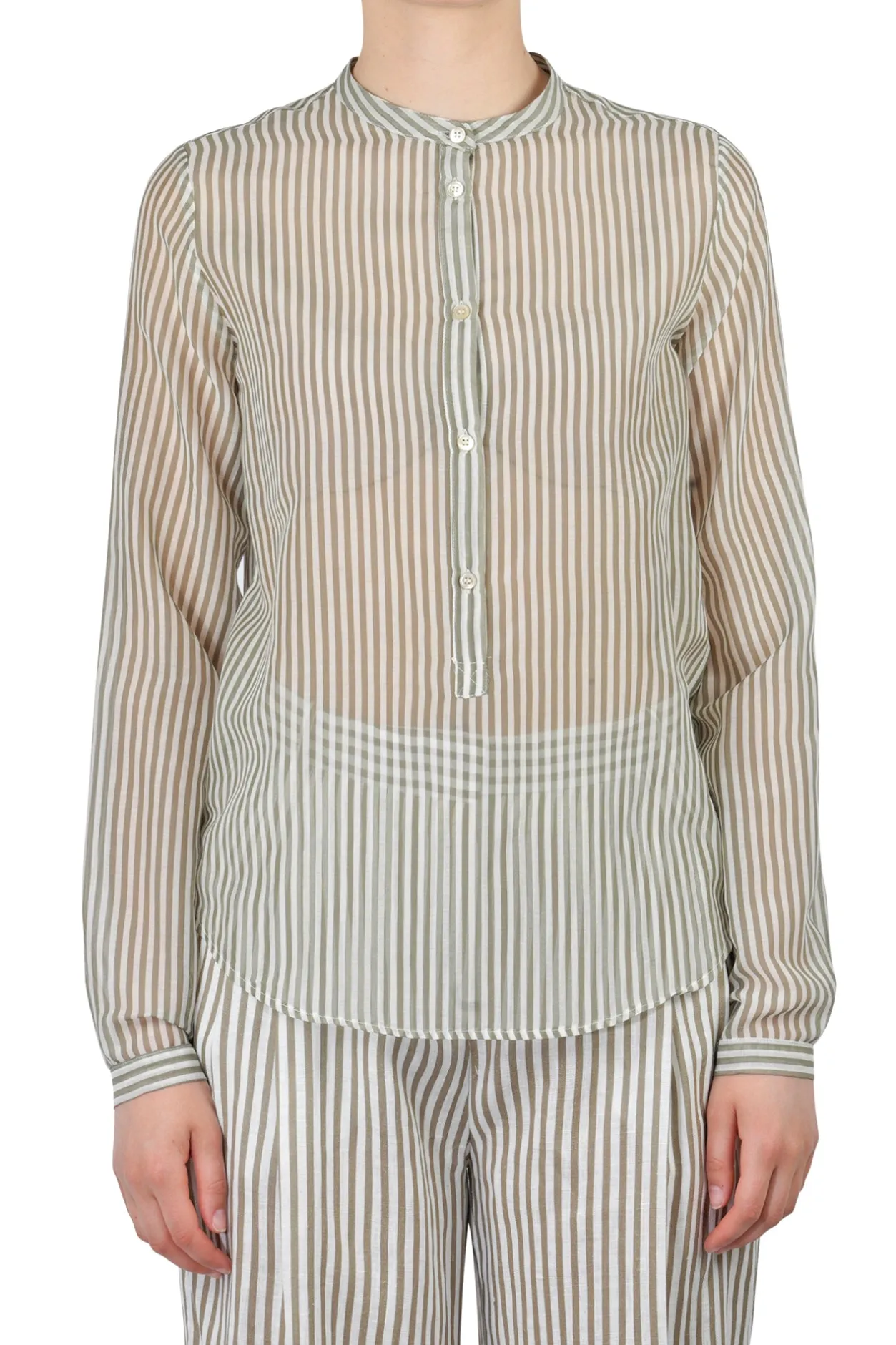 - Blusa - 451206 - Verde/Bianco^Jucca Outlet