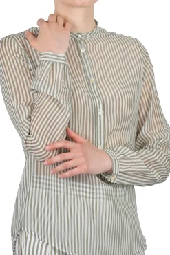 - Blusa - 451206 - Verde/Bianco^Jucca Outlet