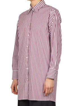 - Camicia - 451196 - Bianco/Bordeaux^Jucca New
