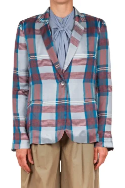 - Giacca - 451218 - Azzurro/Rosso^Jucca New