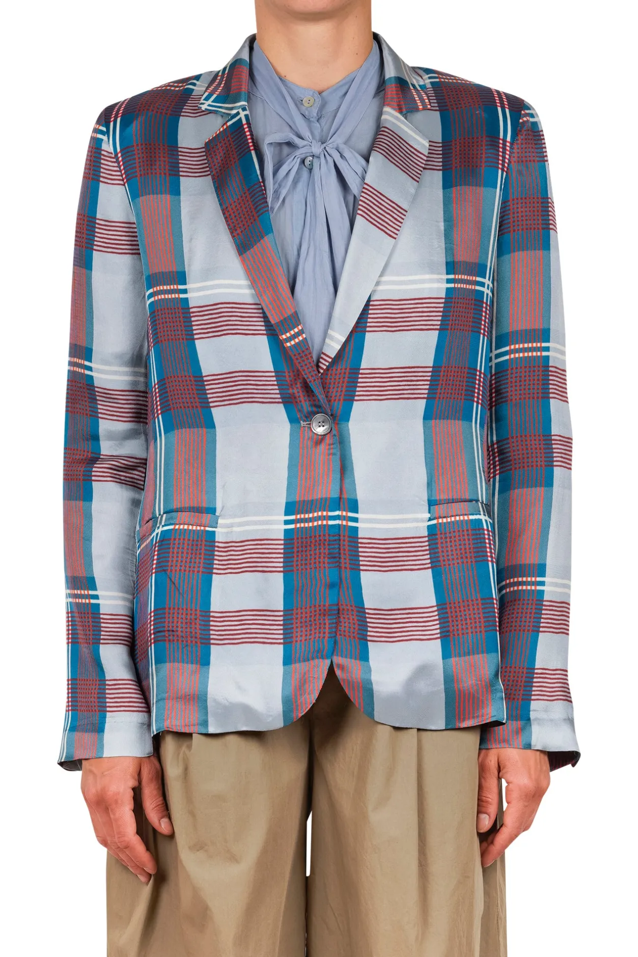 - Giacca - 451218 - Azzurro/Rosso^Jucca New