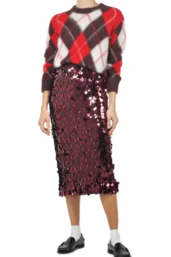 - Maglia - 442051 - Prugna/Rosso^Jucca Hot