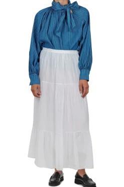 - Blusa - 451491 - Bianco/Blu^La Femme Blanche Discount