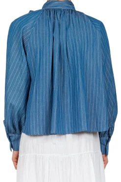 - Blusa - 451491 - Bianco/Blu^La Femme Blanche Discount