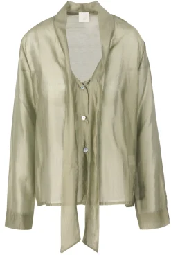 - Camicia - 451462 - Verde^La Femme Blanche Fashion