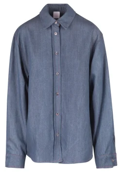 - Camicia - 451535 - Denim scuro^La Femme Blanche Clearance