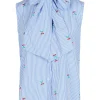 - Camicia - 451501 - Bianco/Azzurro^La Femme Blanche New
