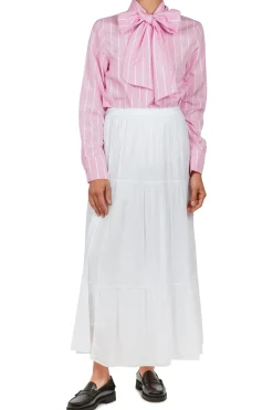- Camicia - 451489 - Bianco/Rosa^La Femme Blanche Outlet