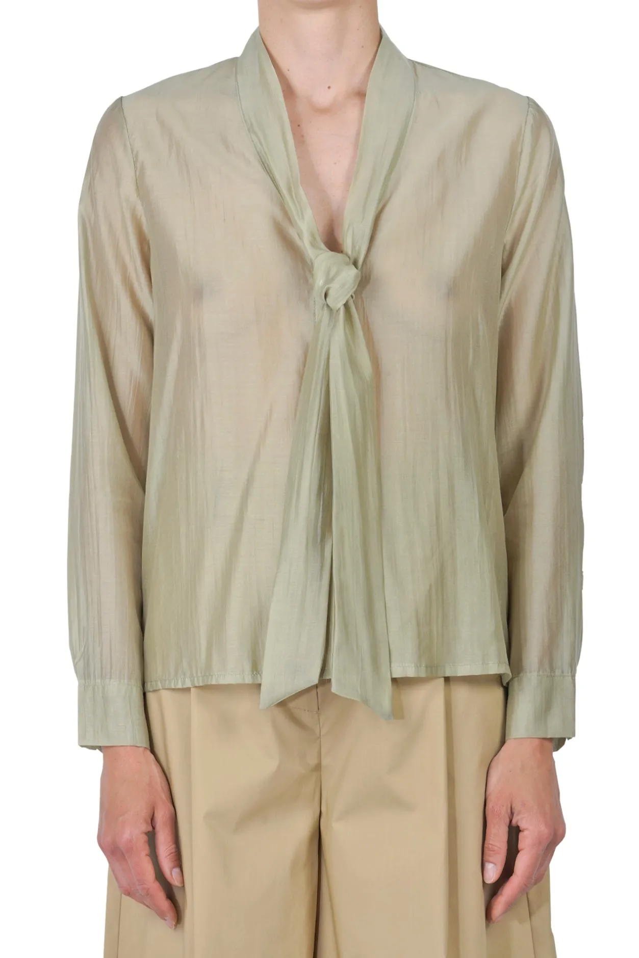 - Camicia - 451462 - Verde^La Femme Blanche Fashion