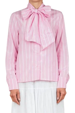 - Camicia - 451489 - Bianco/Rosa^La Femme Blanche Outlet