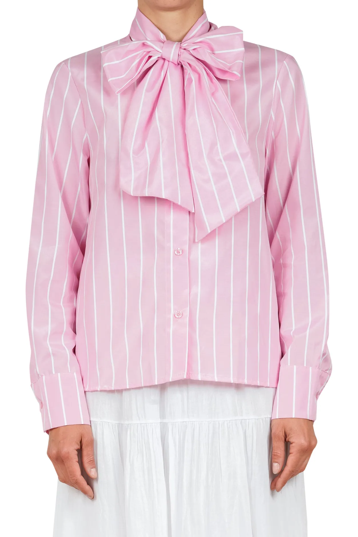 - Camicia - 451489 - Bianco/Rosa^La Femme Blanche Outlet