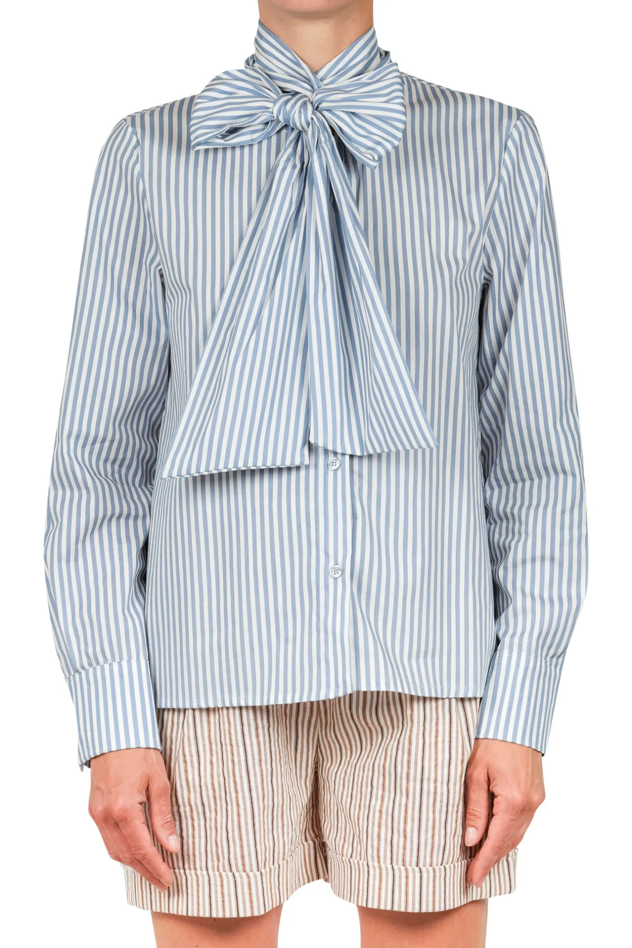 - Camicia - 451489 - Bianco/Blu^La Femme Blanche Fashion