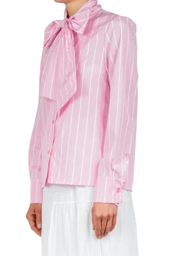 - Camicia - 451489 - Bianco/Rosa^La Femme Blanche Outlet
